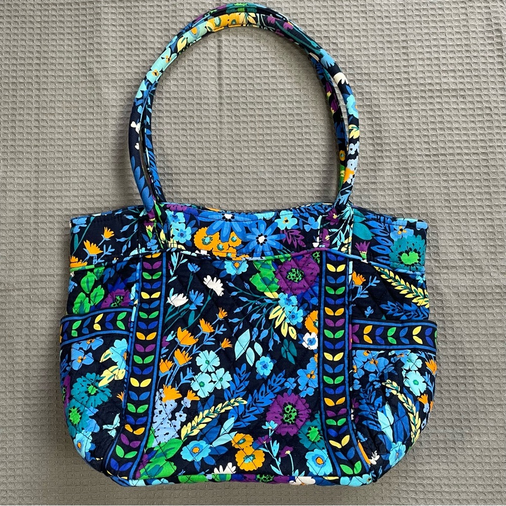 Vera Bradley Midnight Blues Quilted Tote Bag